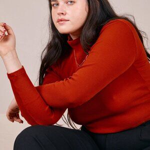 Big Bud Press Essential Turtleneck in Paprika